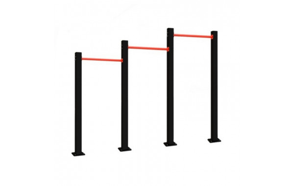 Турник для воркаута трехуровневый Dinamika 600_380