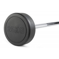 Штанга неразборная обрезиненная 25 кг. Прямой гриф VictoryFit VF-DX4250