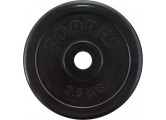 Диск обрезиненный Torres 2,5 кг PL50692, d.25мм