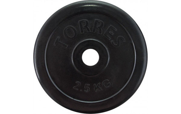 Диск обрезиненный Torres 2,5 кг PL50692, d.25мм 600_380