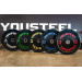 Диск каучуковый для штанги YouSteel тренировочный черный 25кг 75_75