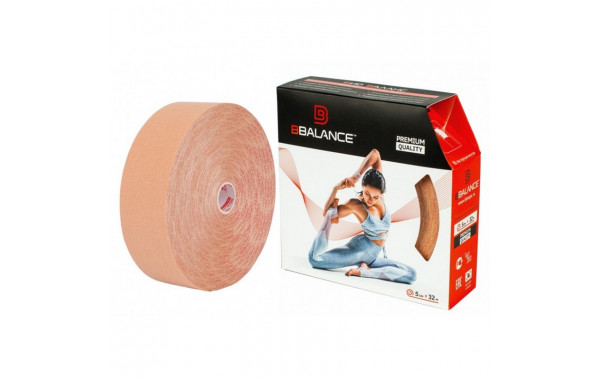 Кинезио тейп BBalance эконом 5x3200 см Бежевый 600_380