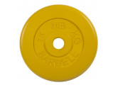 Диск обрезиненный d51мм MB Barbell MB-PltC51-15 15кг желтый