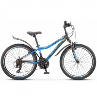 Велосипед 24" Stels Navigator 410 V 21-sp Z010 Черный\Синий (EP-00009096) 054737