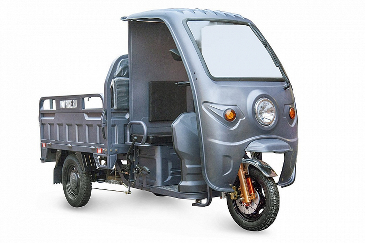 Грузовой электротрицикл RuTrike Глобус 1500 60V/1000W 023370-2574 серый 1200_800