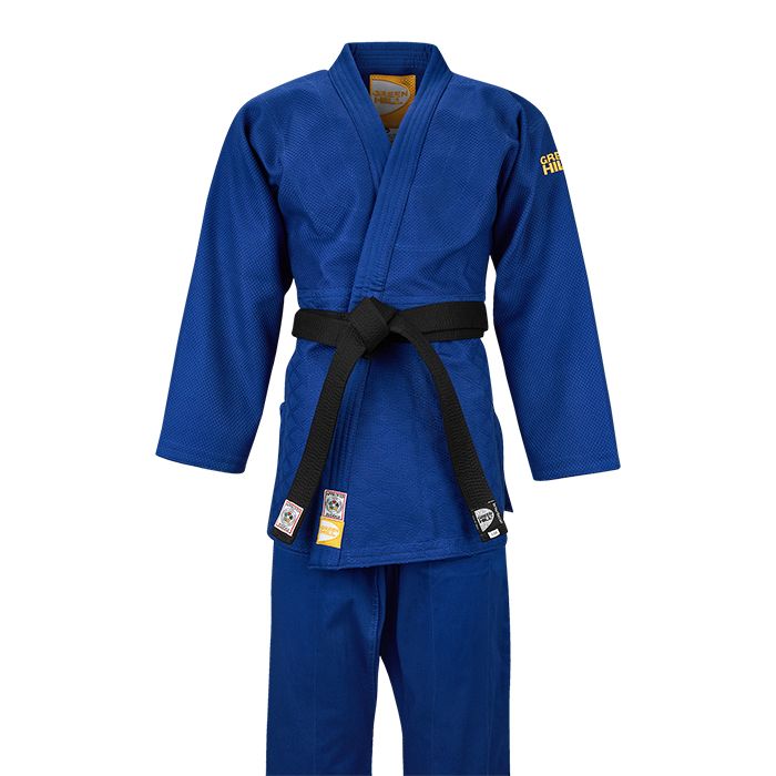 Кимоно дзюдо Green Hill Professional gold IJF approved JSPT-10362, синее 700_700