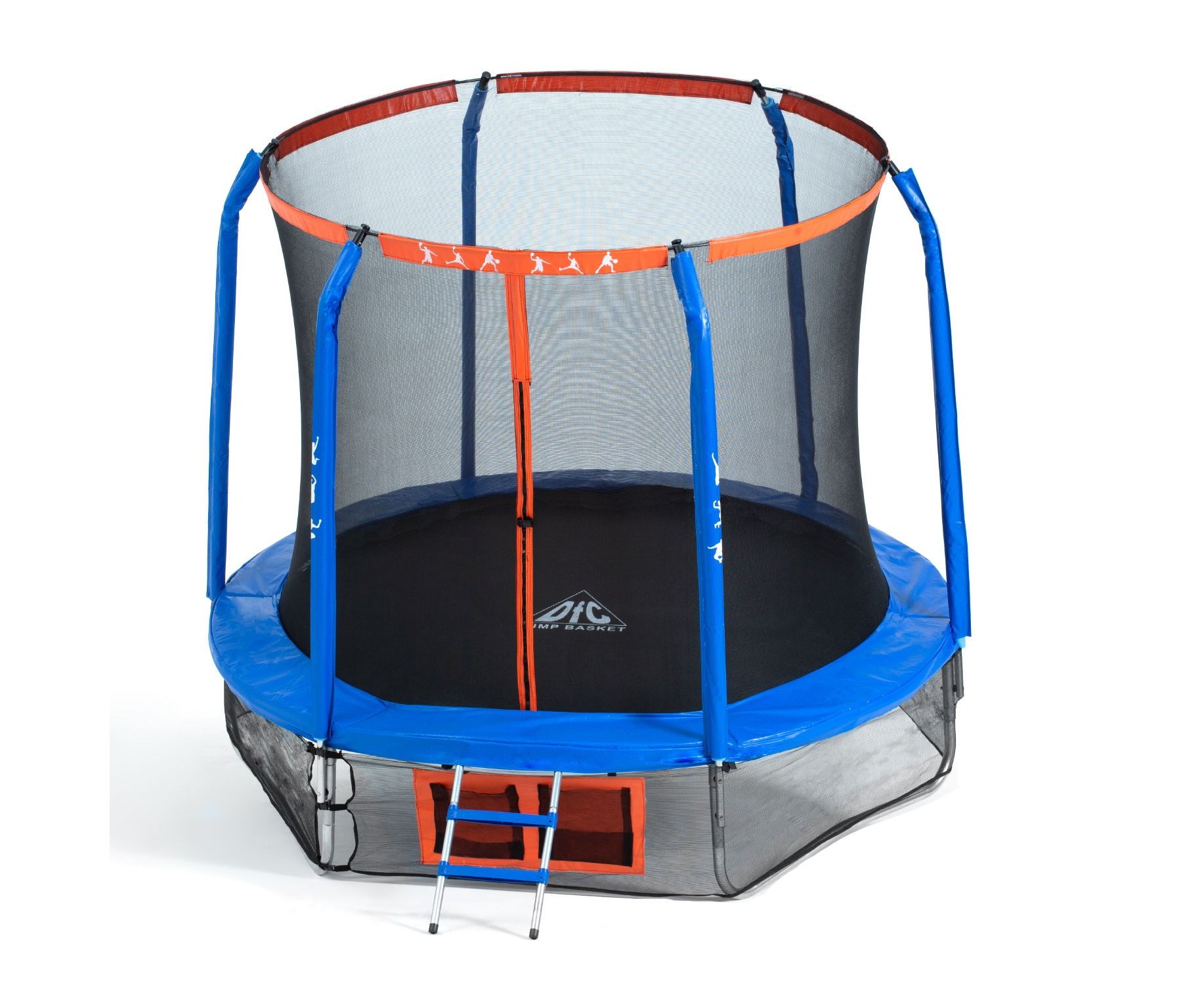 Батут DFC Jump Basket 14ft внутр.сетка, лестница (427cм) 14FT-JBSK-B 1834_1500