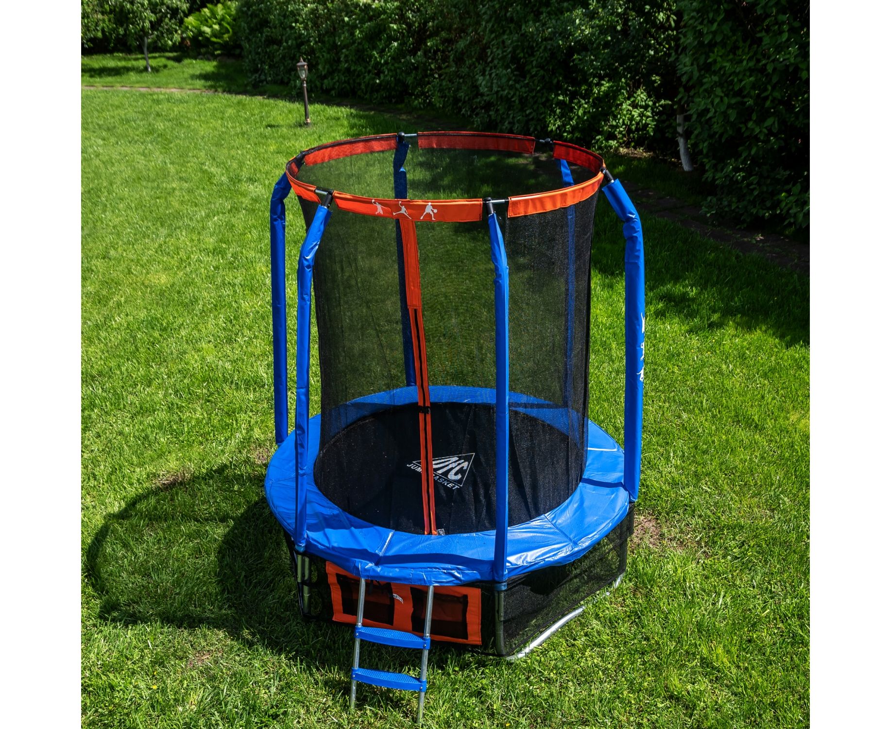 Батут DFC Jump Basket 12ft внутр.сетка, лестница (366cм) 12FT-JBSK-B 1834_1500