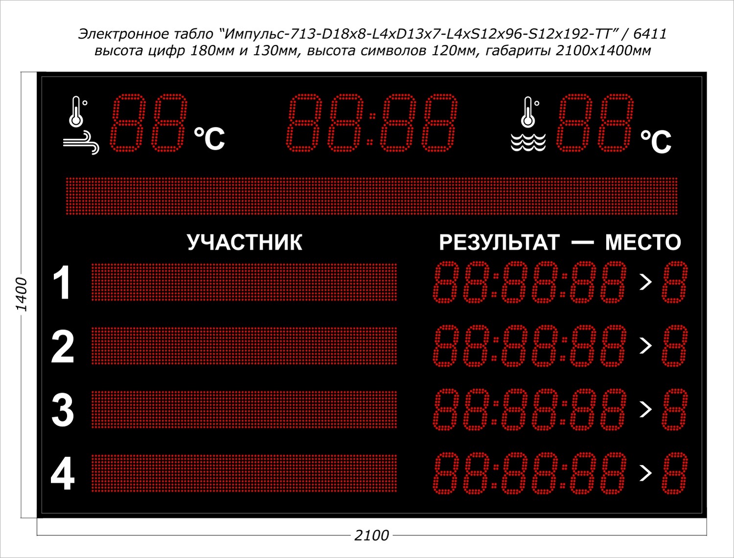 Табло для плавания Импульс 713-D18x8-L4xD13x7-L4xS12x96xP10-T-T2 1500_1142