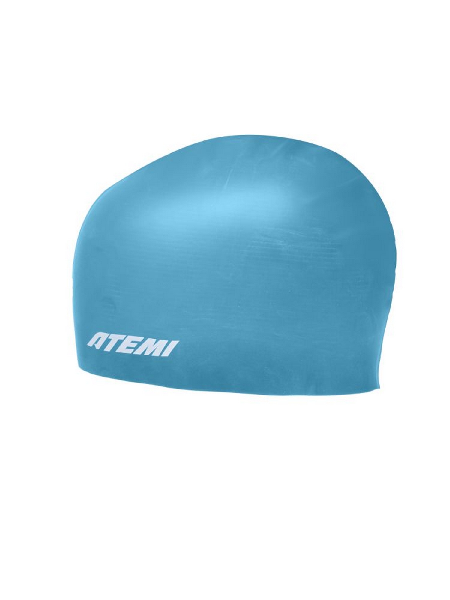 Шапочка для плавания Atemi kids silicone cap Green river KSC1GR бирюзовый 1500_2000