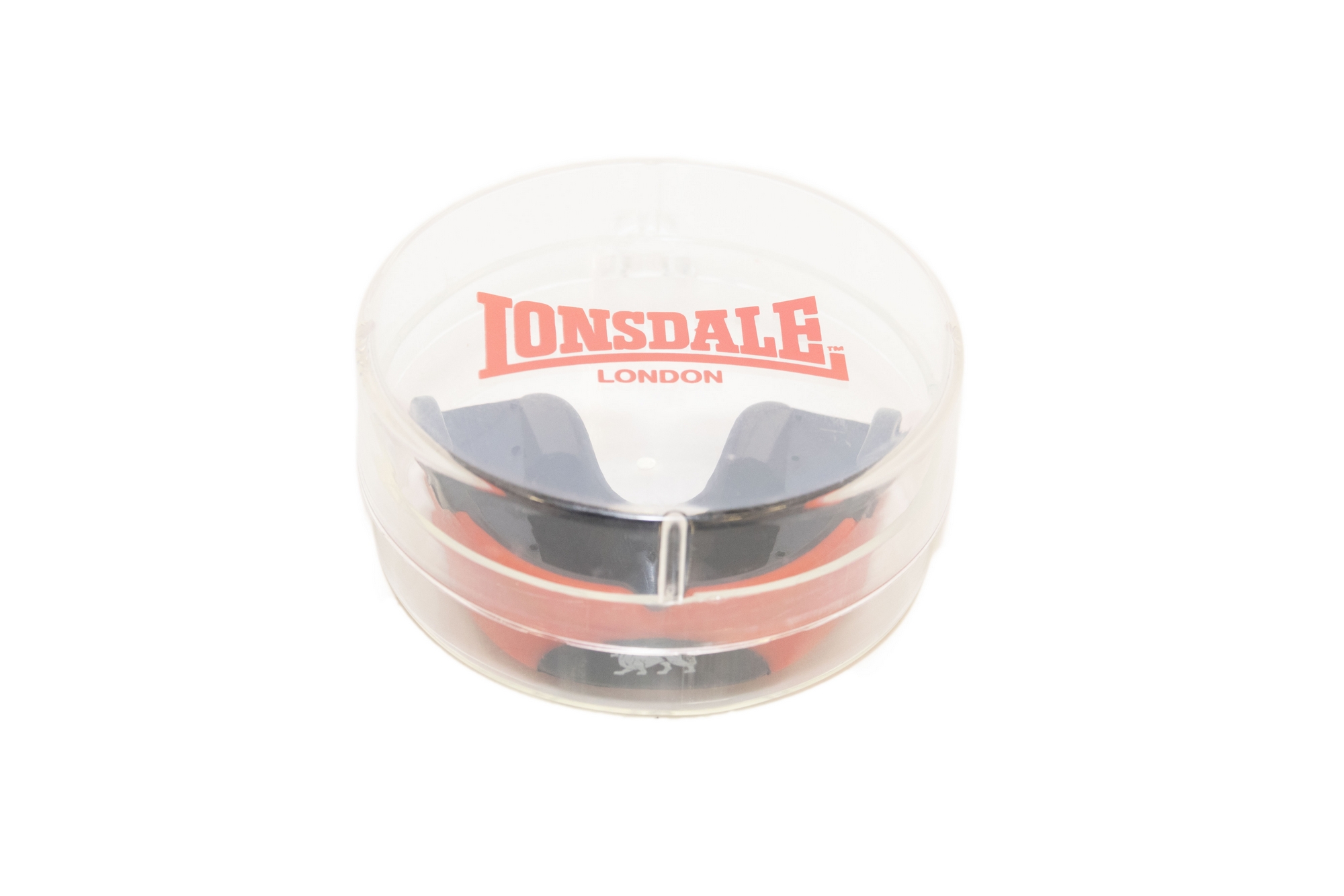 Капа 1-челюстная Lonsdale Lion Guard 160069 BK/RD черный\красный 2000_1333