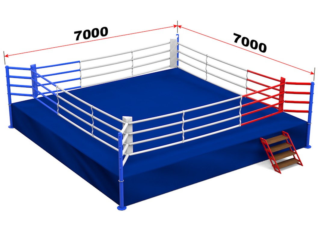 Ринг боксерский на подиуме Glav 5.300 1067_800
