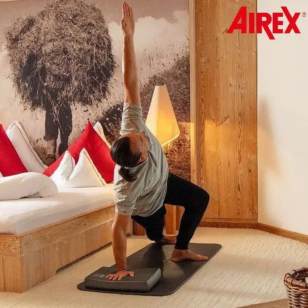 Коврик гимнастический 100x50x1см Airex Fitline100 темно-серый 1000_1000