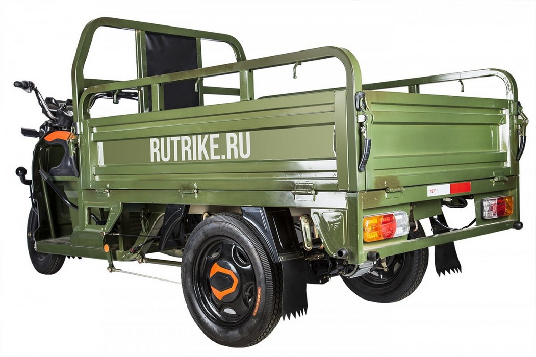 Грузовой электрический трицикл RuTrike Гибрид 1500 60V1000W зеленый 1051_700